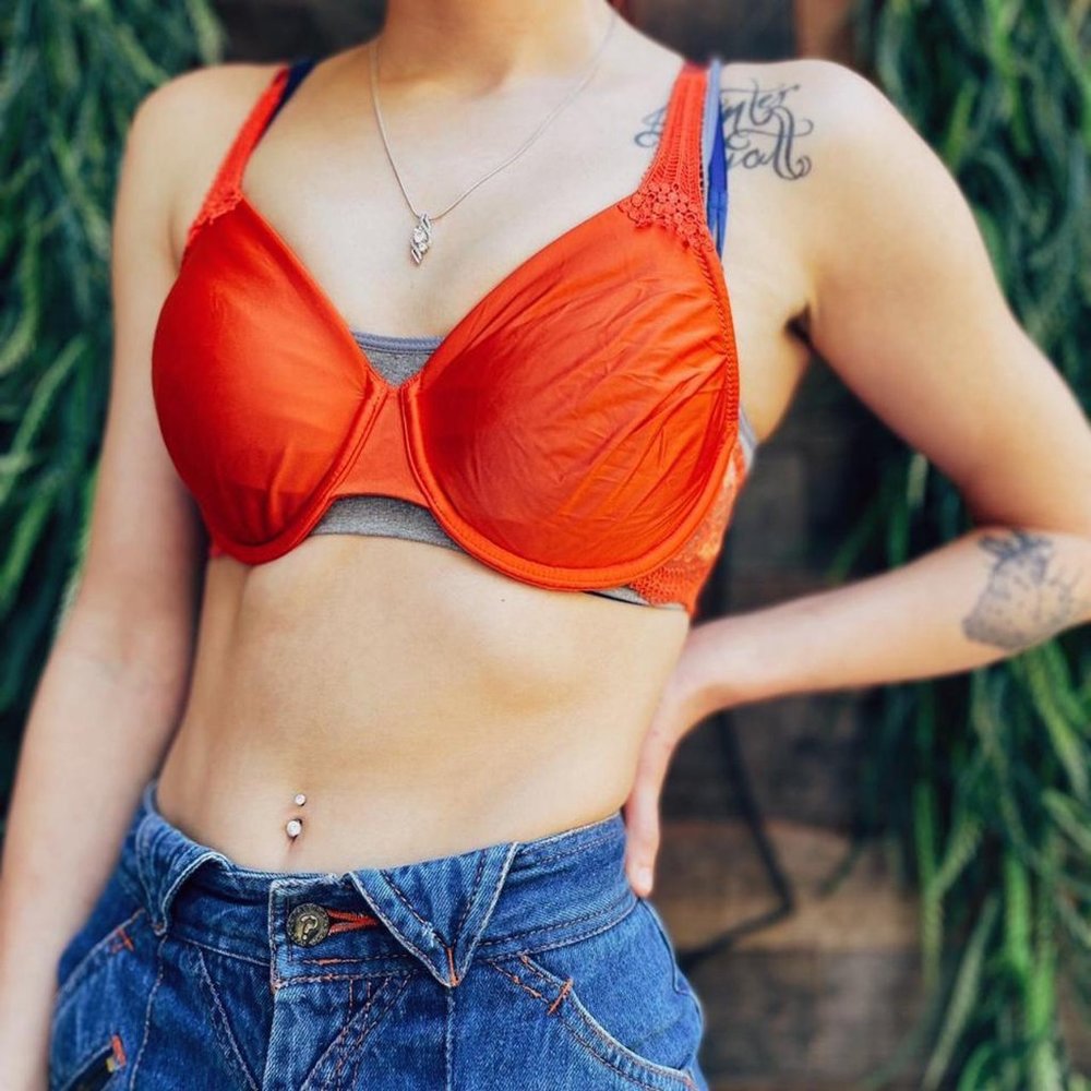 Satin Lace Bra